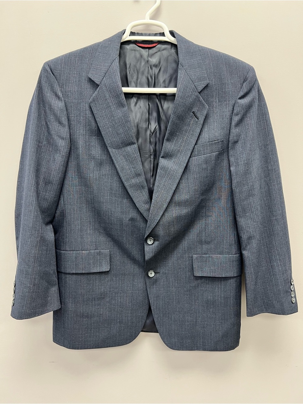 Hart Schaffner Marx Blue-Gray Pinstripe Suit Jacket Men’s 42R